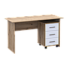 Офісний стіл Doros Т3 Дуб Евок/Білий ДСП 120х68х78 (41901064), фото 5