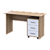 Офісний стіл Doros Т3 Дуб Евок/Білий ДСП 120х68х78 (41901064), фото 6
