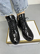 Черевики жіночі GUERO G197-660 Color 002 BATTAL чорні лакові, фото 3