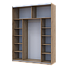 Шафа купе Doros G-Caiser Дуб Евок 2 Дзеркала / 3 частини 180х60х240 (80737752), фото 2