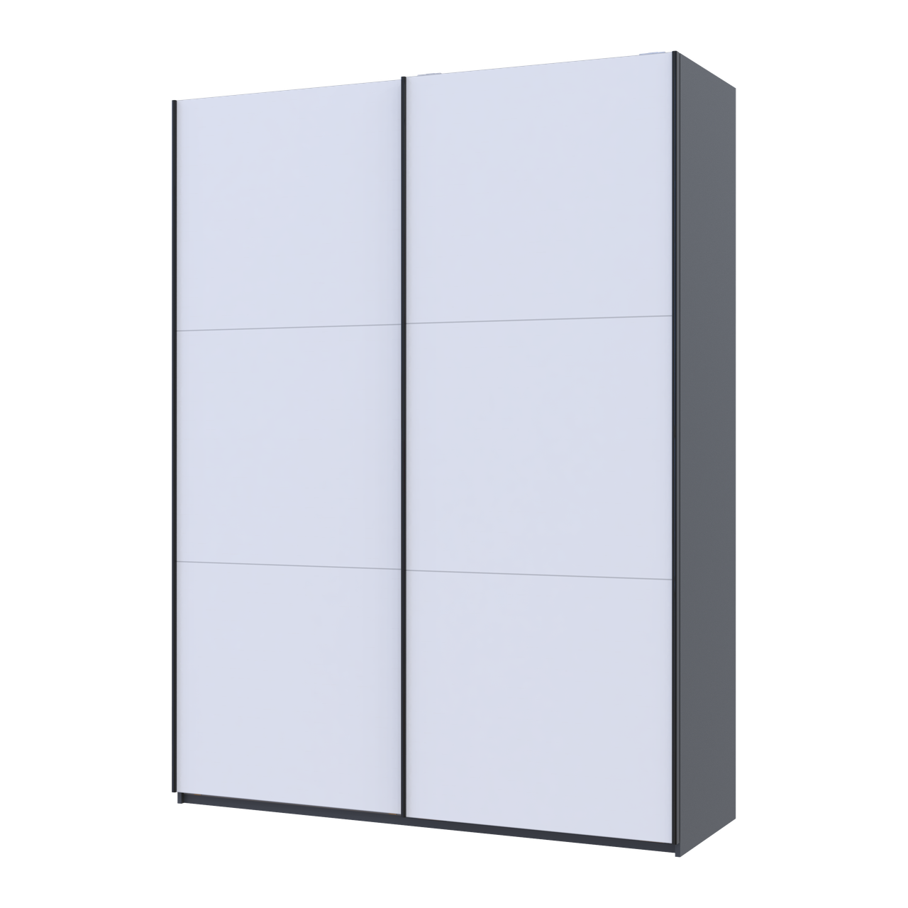 Шафа купе Doros G-Caiser Графіт/Білий 2 ДСП / 3 частини 180х60х240 (44900262), фото 1