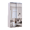 Шафа купе Doros Сіті Лайт Кашемір 2 Дзеркала 120х60х225 (80736341), фото 3