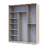 Шафа купе Doros Сіті Лайт Кашемір 2 ДСП / 1 дзеркало 180х60х225 (80736371), фото 4