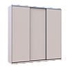 Шафа купе Doros Сіті Лайт Кашемір 3 ДСП 225х60х225 (80736377), фото 3