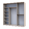 Шафа купе Doros Сіті Лайт Кашемір 3 ДСП 225х60х225 (80736377), фото 5