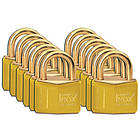 Бронзовий замок Brady 051357 латунний корпус дужка 43 мм набір 12 од.