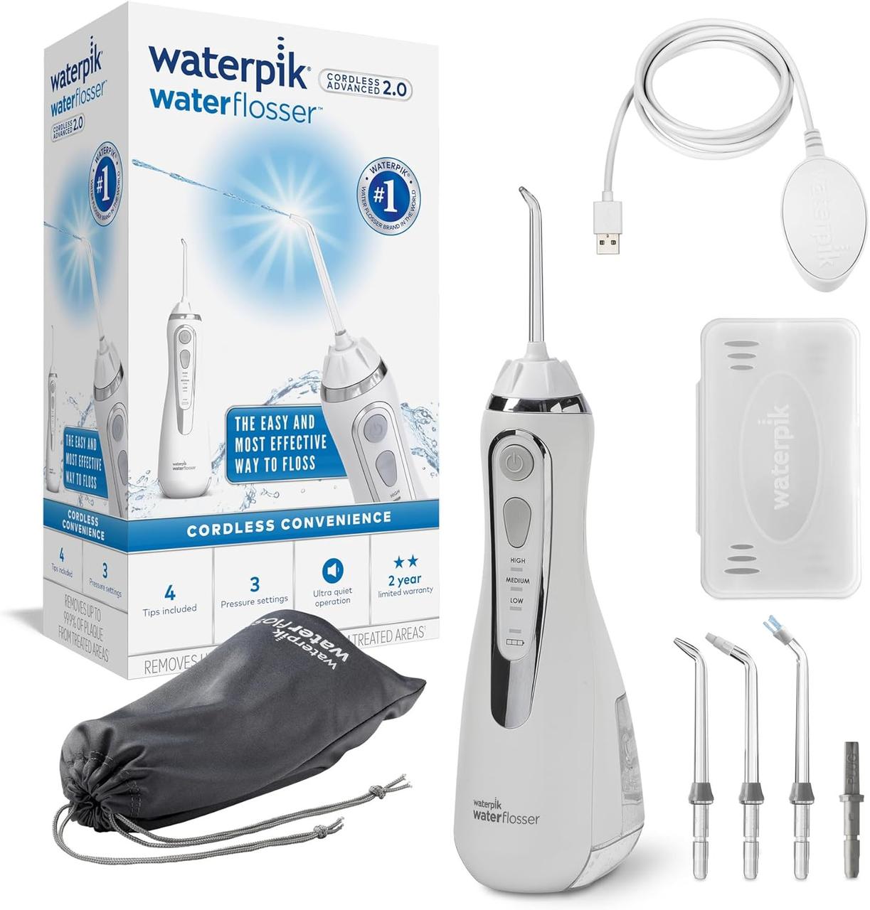 Іригатор Waterpik WP-580 Cordless Advanced 2.0 White, фото 1