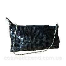 Косметичка жіноча чорна з паєтками 19,5*11*1,5 см Avon cosmetics, фото 5