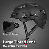 Велосипедний шолом ILM E3-10L, унісекс, розмір L-XL, з USB LED ліхтарем і знімним козирком, фото 4