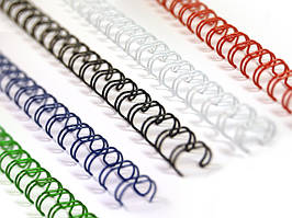 Металеві пружини А4 4,7 мм, крок 3:1, синя, уп/100