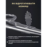 Набір 11 в 1 професійних перукарських ножиць + гребінці, затискачі, накидка, щітка в органайзері чорний, фото 8