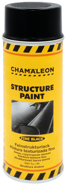 Фарба (емаль) структурна дрібнозерниста Сhamaleon 634 Struktur Spray, 400 мл Аерозоль Чорний