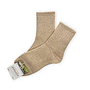 Підліткові однотонні махрові термо шкарпетки з вовни альпаки Корона, фото 3