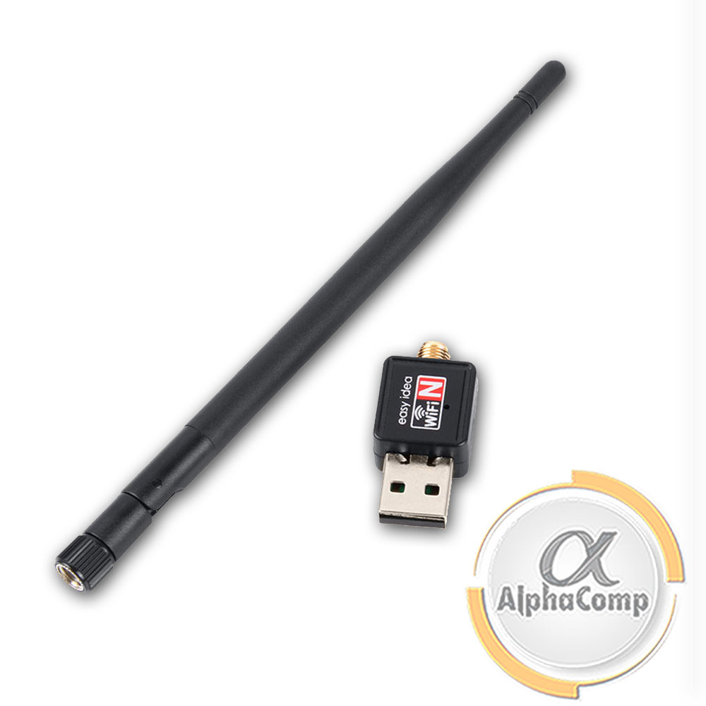 Адаптер USB Wi-Fi Wireless (802.11n/150M/антена 3dBi) OEM