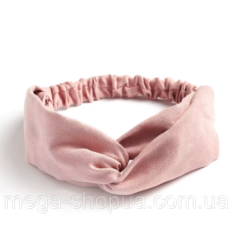Пов'язка на голову жіноча, косметична пов'язка для фіксації волосся, рожева Fashion HYT003