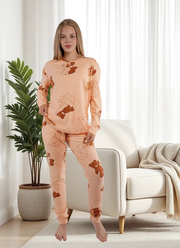 Піжама молодіжна з довгими штанами.Мікробайка. Vienetta404036, фото 1