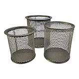 Підставка металевий стакан для ручок (Набір 3 шт. різних розмірів), фото 2