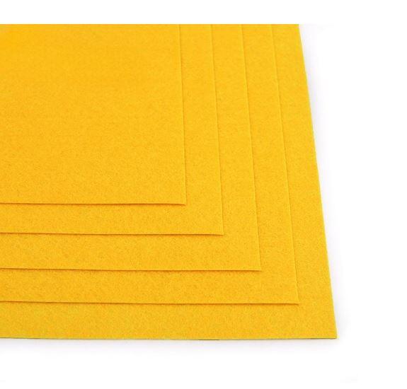 Фетр жорсткий "JO" "HARD" /170HQ008/ А4 ТЕМНО -жовтий, 1,2 мм, 170 г/м², фото 1