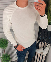 Повседневная облегающая кофта белого цвета без застежки однотонгая Джемпер молодежный для весенне-осеннего сезона