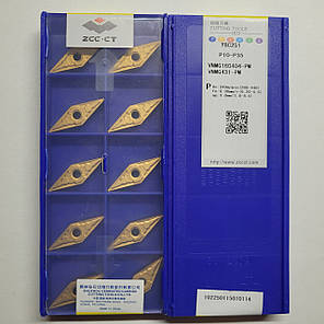 VNMG160404-PM YBC251 ZCC.CT (Сталь) Твердосплавна пластина, фото 2