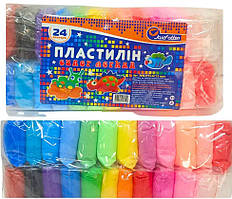 Моделін зі стеками (Повітряний пластелін) 15 гр. 24шт./уп