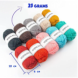 Набір для в'язання гачком із 96 предметів із набором пряжі та сумкою для зберігання в подарунковій коробці 3DTOYSLAM, фото 3