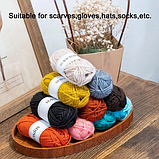 Набір для в'язання гачком із 96 предметів із набором пряжі та сумкою для зберігання в подарунковій коробці 3DTOYSLAM, фото 4