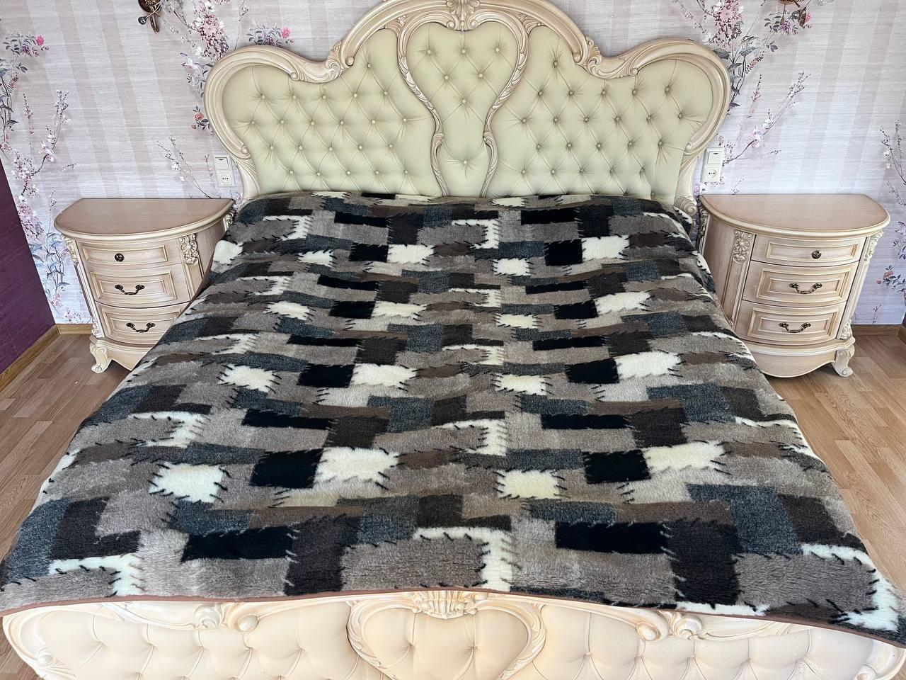 Ковдра з овечої вовни 200*220, фото 1