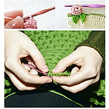 Набір Різнобарвних Алюмінієвих гачків для В'язання, Швейні Приладдя для В'язання, 100 шт., фото 6