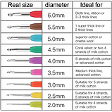 Набір із 72 предметів алюмінієвих і прогумованих гачків, голок, маркерів, тримачів та інструментів для в'язання, фото 2