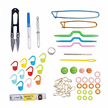 Набір для в'язання, шиття та рукоділля 56 предметів + кейс для зберігання, фото 2