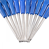 Набір гачків для в'язання 10 шт (0.6 мм-2.0 мм), фото 3