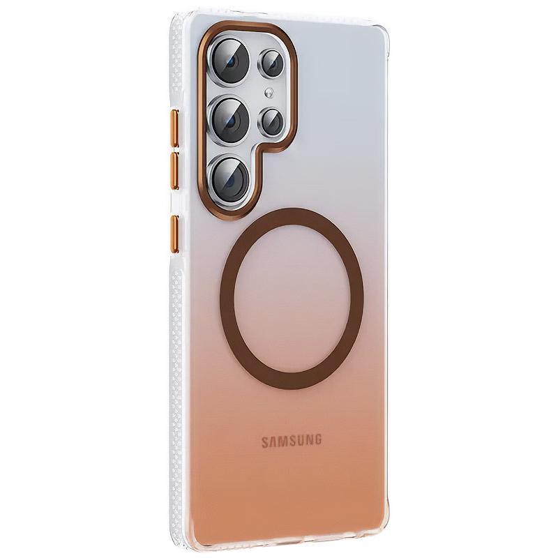 Чехол TPU+PC Phantom with MagSafe для Samsung Galaxy S25 Ultra Rose Gold, фото 1