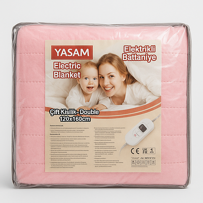 Електропростинь з підігрівом Туреччина 120х160см Рожевий