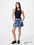 Жіноча спідниця-шорти UNIQLO із легкої джинсової тканини 1159843545 (Синій M), фото 3