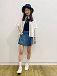Жіноча спідниця-шорти UNIQLO із легкої джинсової тканини 1159843545 (Синій M), фото 8