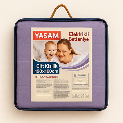 Електропростинь з підігрівом Туреччина YSM 120х160см Лаванда