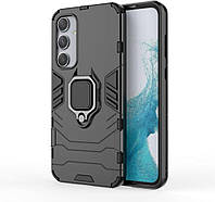 Противоударный чехол Samsung Galaxy S24 FE S721 (подставка кольцо) Black