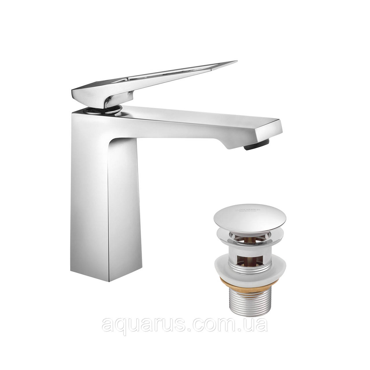 Змішувач для раковини Kroner KRP Ersel - C0110BV з донним клапаном