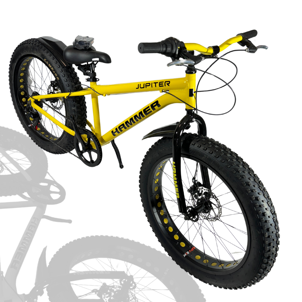 Велосипед Fatbike Hammer-JUPITER 24" Алюмінієва рама 17", жовтий
