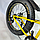 Велосипед Fatbike Hammer-JUPITER 24" Алюмінієва рама 17", жовтий, фото 5