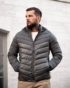 Чоловіча демісезонна куртка speed сірий ПП7828