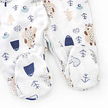 Чоловічок для немовлят із зовнішніми швами на кнопках Forest Bear, фото 4