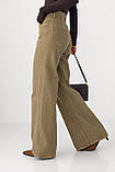 Широкі джинси Palazzo з високою талією - світло-коричневий цвет, 38р (є розміри), фото 2