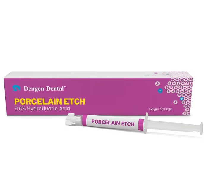Porcelain Etch,Плавікова кислота 9.6% 2 г (Dengen Dental), фото 1