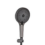 Змішувач для ванни Qtap Slavonice (з душовим гарнітуром) QTSLV259GMB48035 Gunmetal Black PVD, фото 5