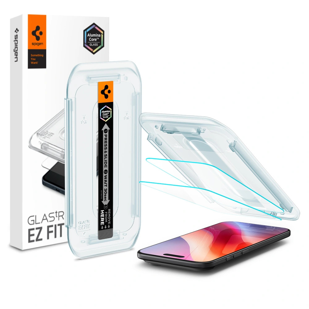 Захисне скло Spigen Glas.tR EZ FIT 2-Pack до iPhone Air Clear (AGL09861), фото 1