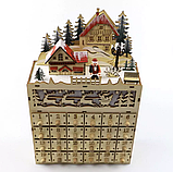 Різдвяний адвент календар з підсвічуванням на 24 дні, фото 9