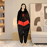 Кигуруми для взрослых Человек-паук черный на молнии | Плюшевая комбинезон пижама Spider Man. Топ! L .Хит! XL, Для взрослых, Унисекс, Новое, Черный