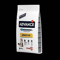 Сухий корм для котів Advance Cat Salmon Sensitive 10 кг. м'ясо лосося для котів з чутливим травленням